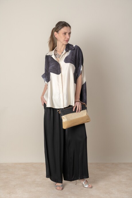 CAMISA HOJA Negro