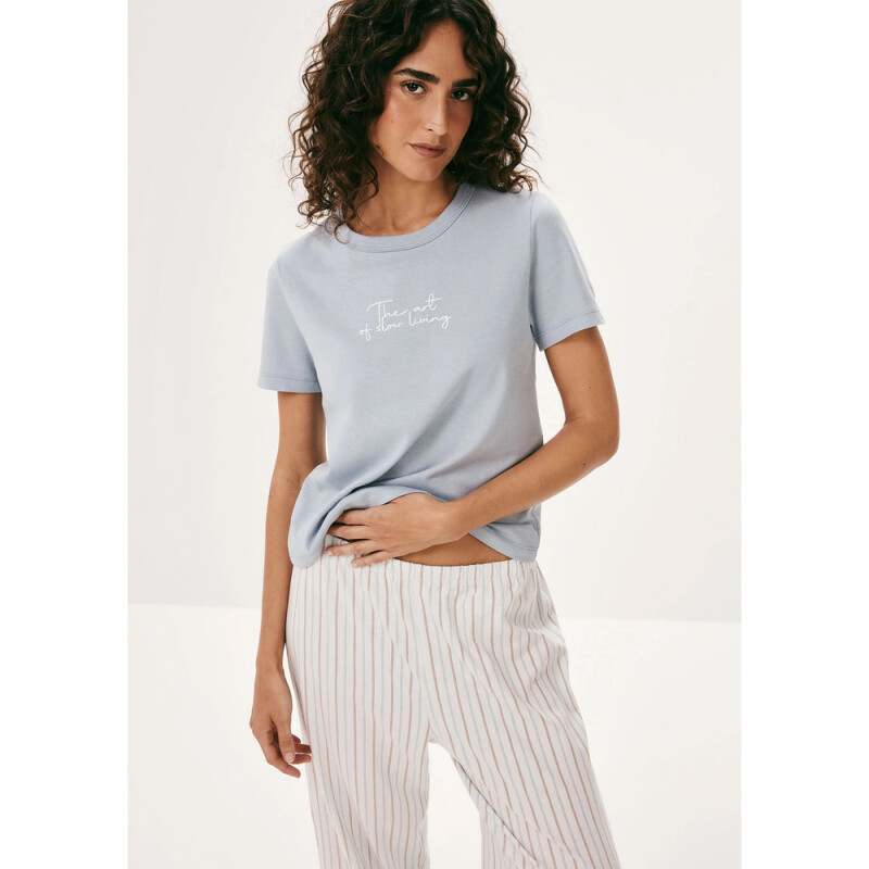 PIJAMA FEM AZUL CLARO