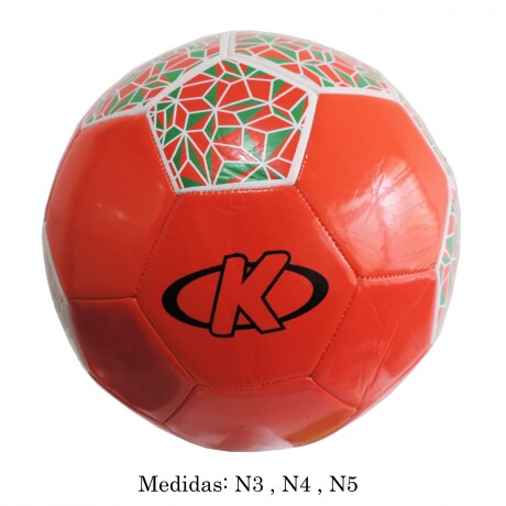 PELOTA FUTBOL PU K ROJO N5 001