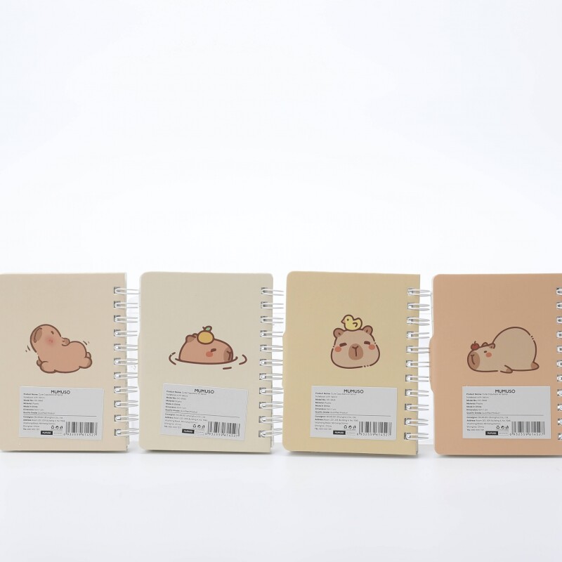 CUADERNO ESPIRAL A7 CARPINCHO CUTE CON VELCRO CUADERNO ESPIRAL A7 CARPINCHO CUTE CON VELCRO