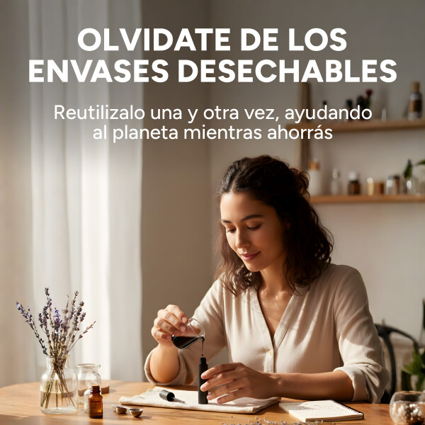 Recipiente Recargable Para Delineador o Aceite De Pestaña Color Negro