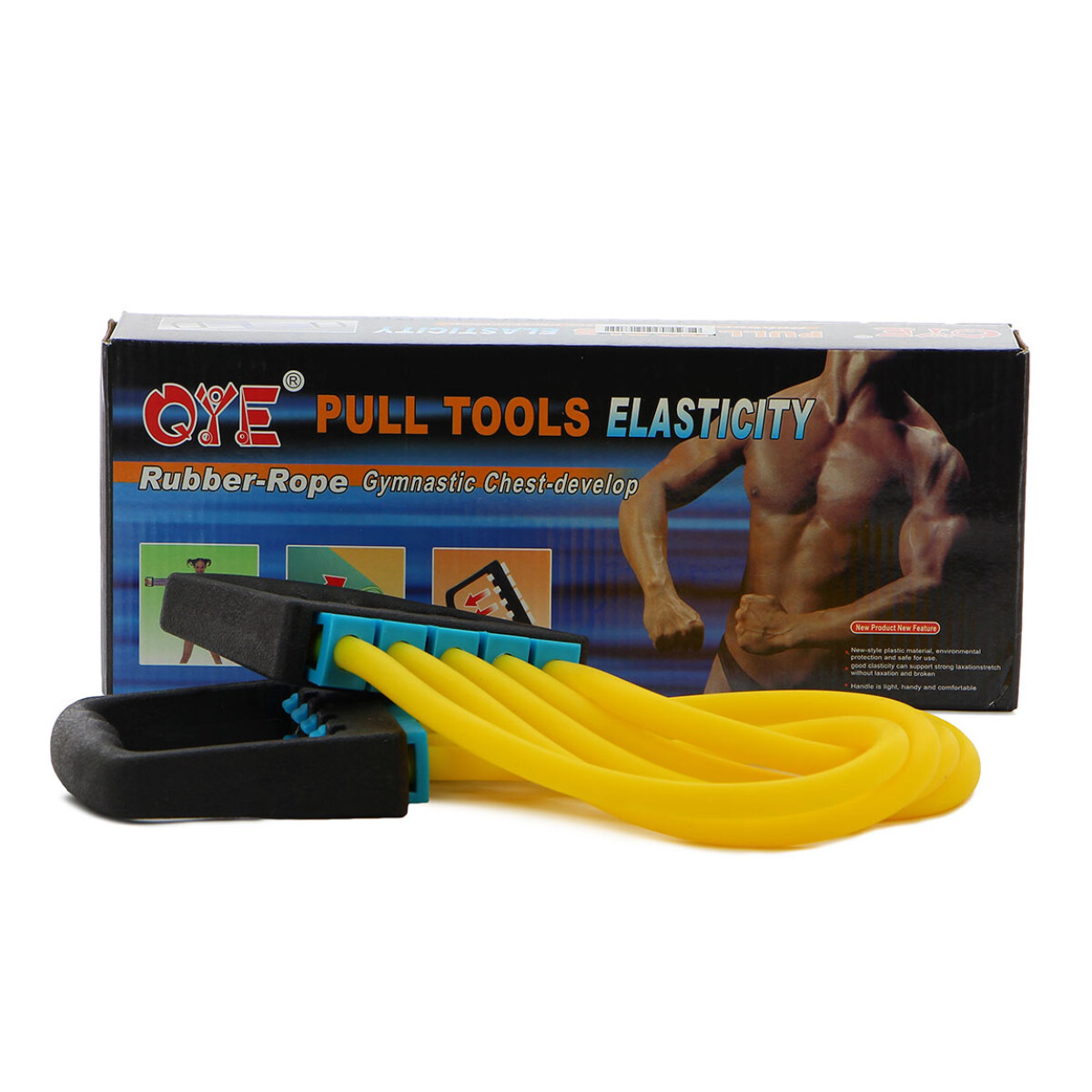 Macri Rubber Chest Expander - Negro-Amarillo 