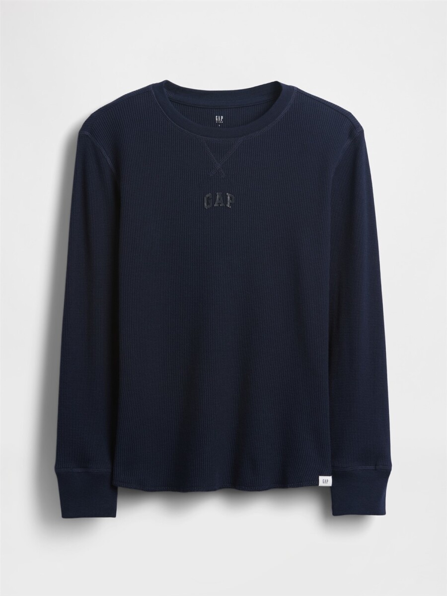 Remera Logo Gap Niño - Navy Uniform 