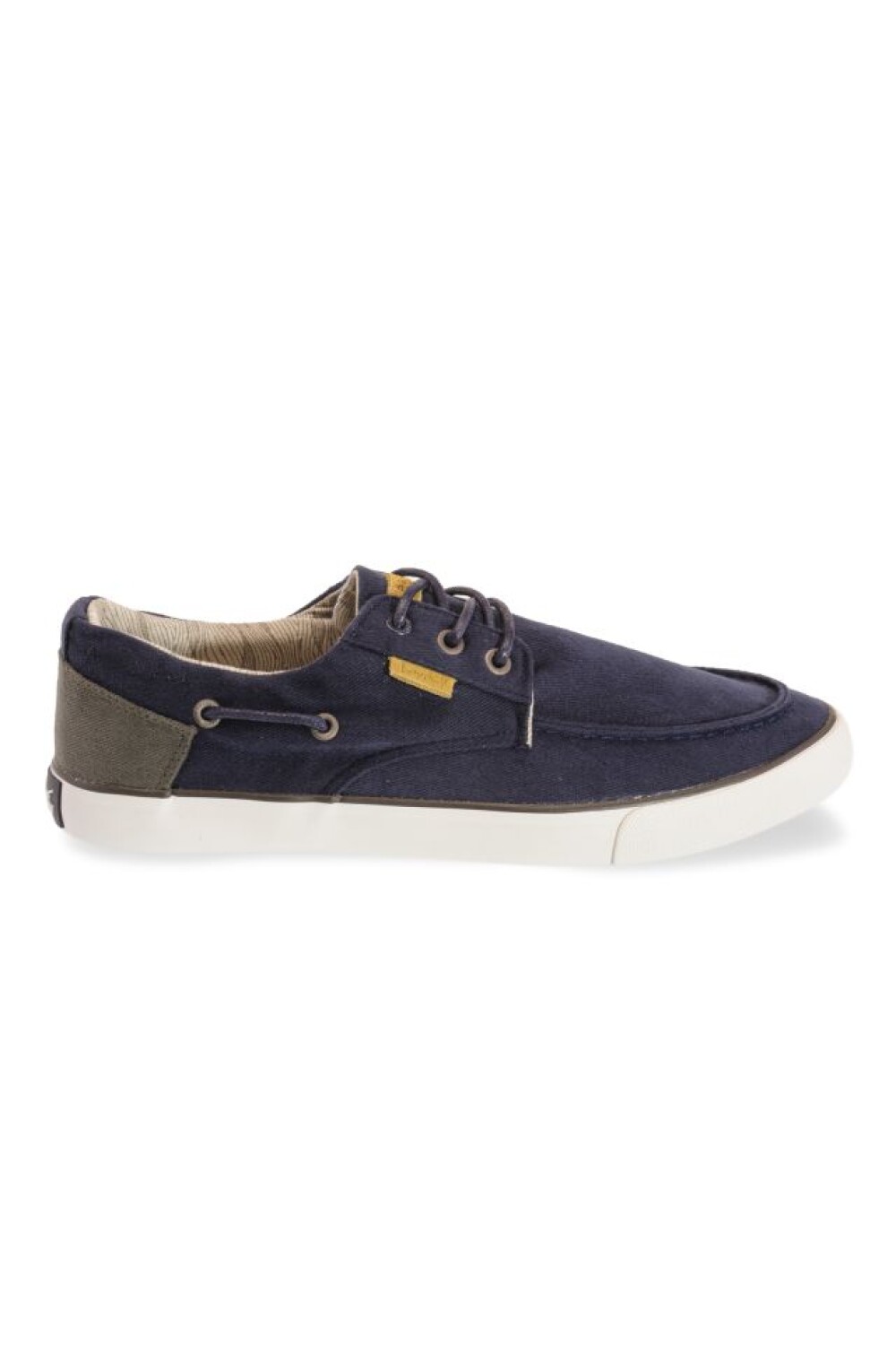 ZAPATO NÁUTICO EN CANVAS BICOLOR Azul