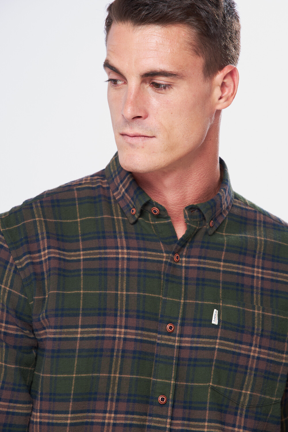 CAMISA LEÑADORA DE VIYELA Verde