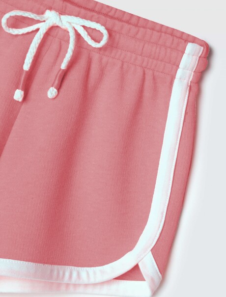 SHORT INFANTIL CON CINTURA ELASTIZADA ROSA