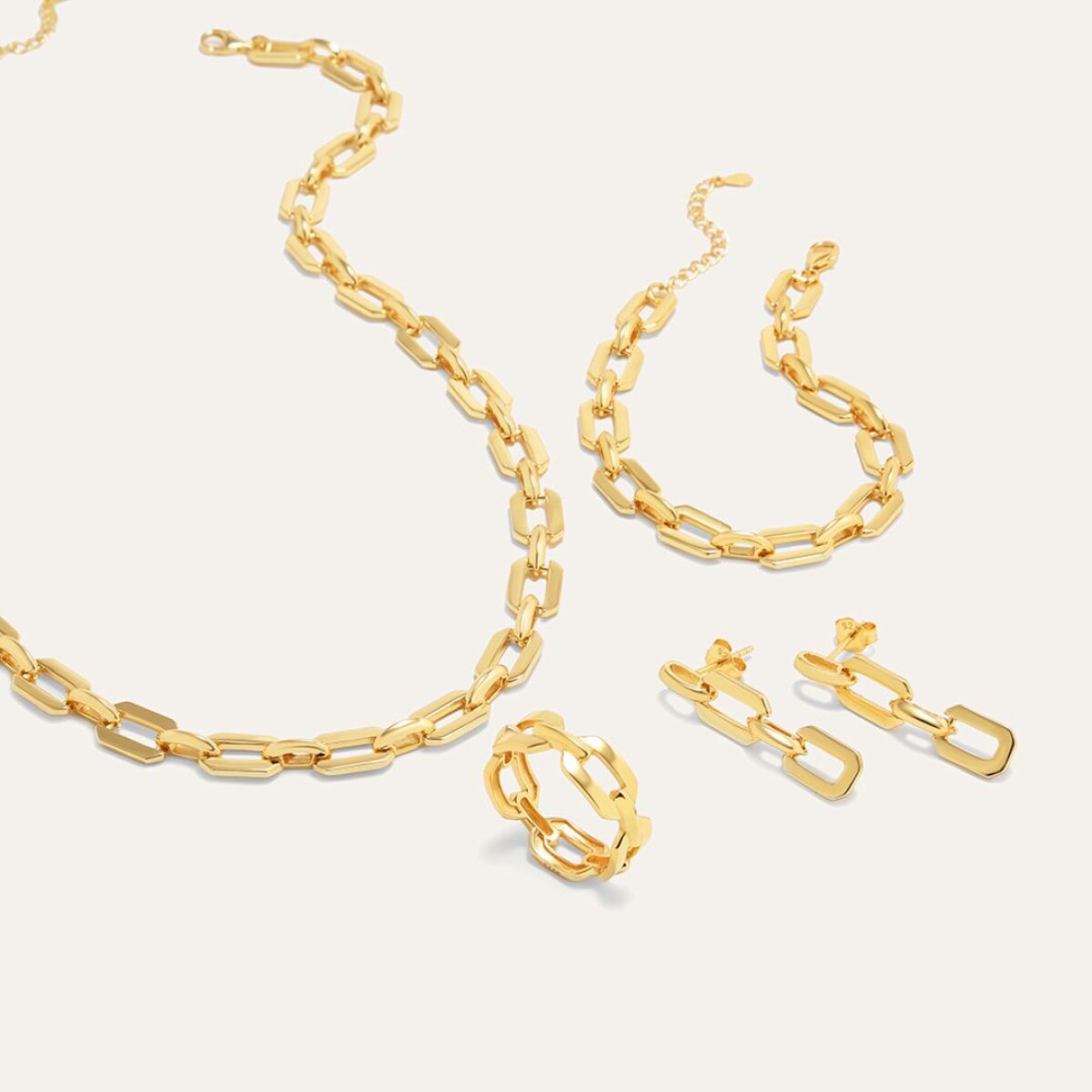 Set Diamond - Plata y Baño de Oro 
