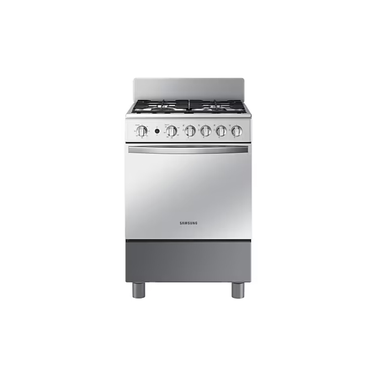 Cocina a gas Samsung Cocina con 4 Quemadores con Quemador Rápido - Silver 