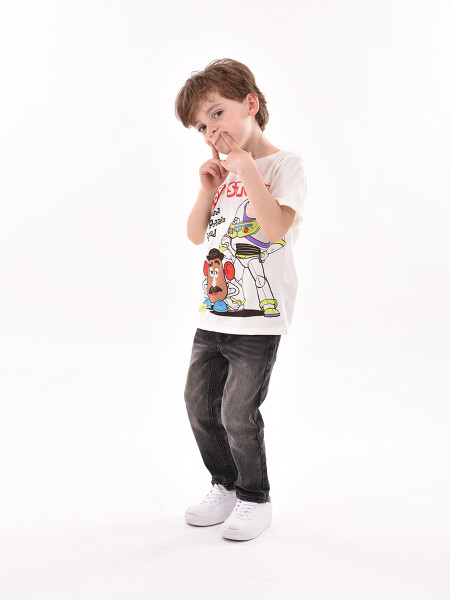 REMERA BUZZ AND MR POTATO OFF WHITE