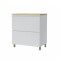 Bajo mesada 80 cm 1 Puerta Basculante 1 cajón - Rainha Blanco