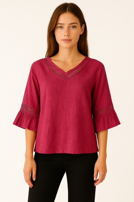 Blusa Surnia Rojo Coral
