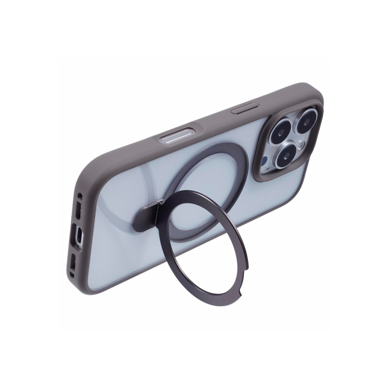 Protector para iPhone 16 Pro Max soporte color gris Protector Para Iphone 16 Pro Max Soporte Color Gris