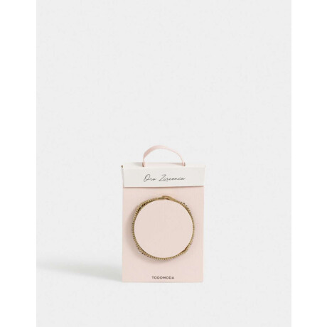 Pulsera Flexible Bañada En Oro Dorado