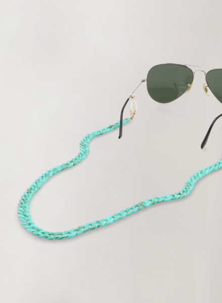 Cadena para lentes y tapa bocas Verde jade