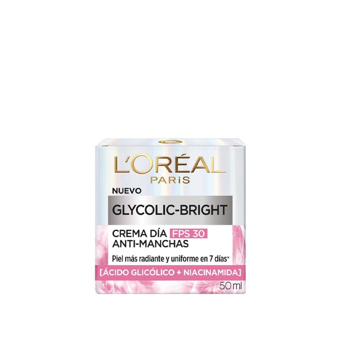 LOREAL GLYCOLIC CREMA FACIAL DIA FPS30 única