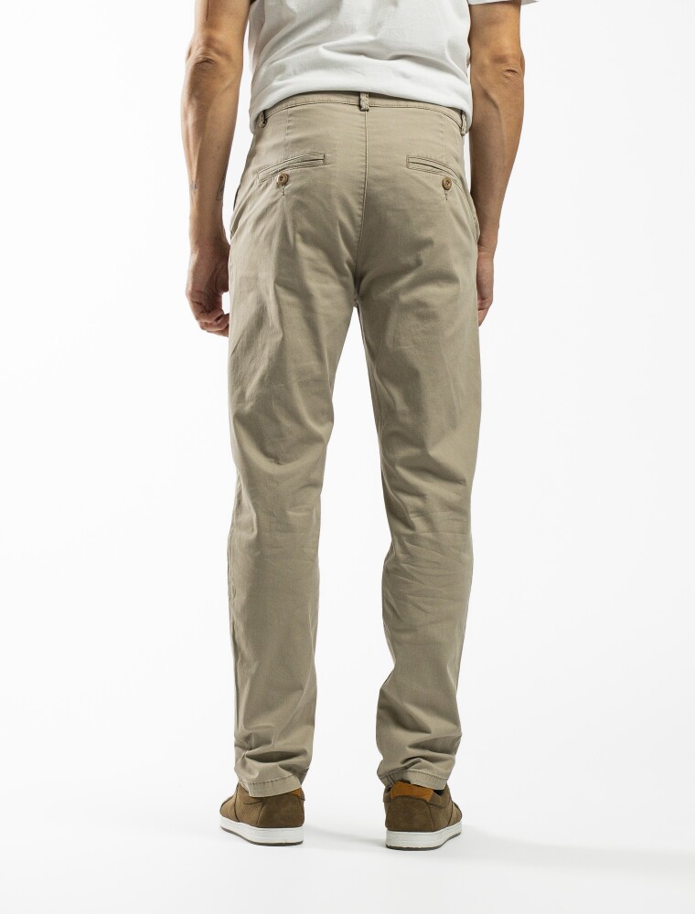 Pantalon Chino Largo 30 Camel