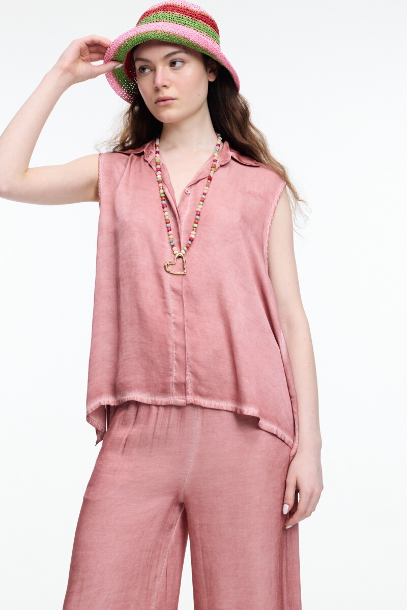CAMISA IRREGULAR Ladrillo