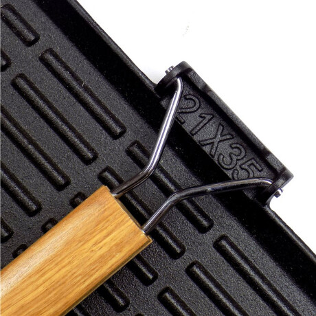 Plancha Grill en Hierro Fundido 21x35cm Selecta Negro