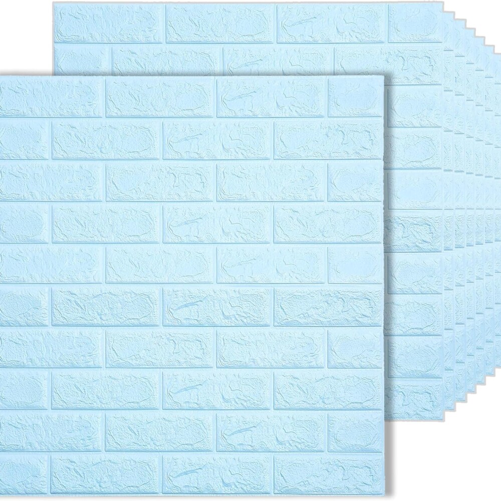 Placas Autohadhesivas Pack x50 Para Revestimiento Para Pared Celeste