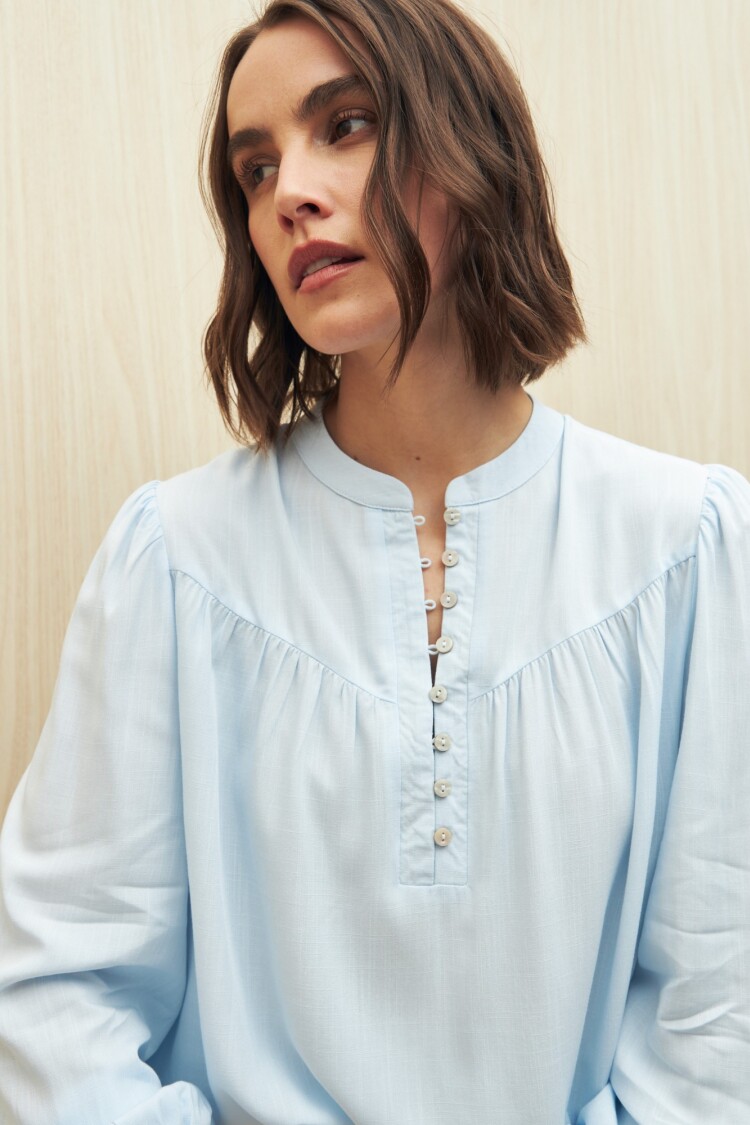CAMISA BRICK Celeste