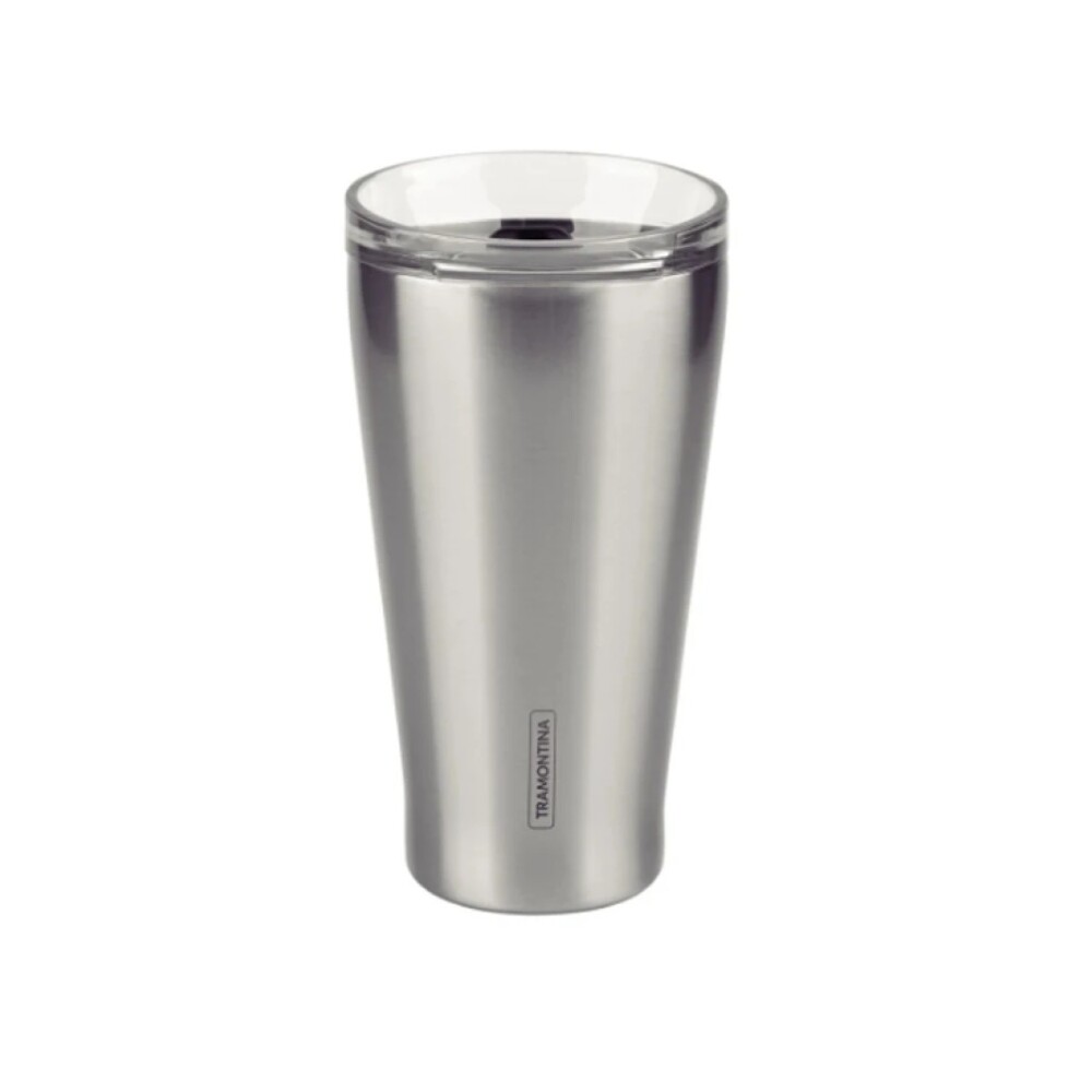 Vaso Térmico Tramontina de Acero Inoxidable con Tapa EXATA VASO TERMICO ACERO INOX. C/T 550 ML