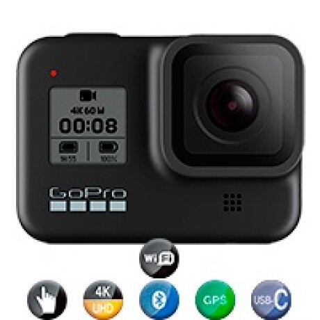 Cámara Gopro Hero 8 Black 12mp 4K Sumergible 10m Cámara Gopro Hero 8 Black 12mp 4K Sumergible 10m
