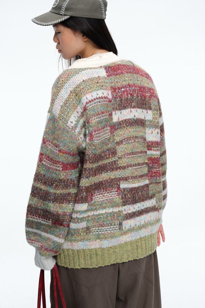 SACO TEJIDO Verde Oliva