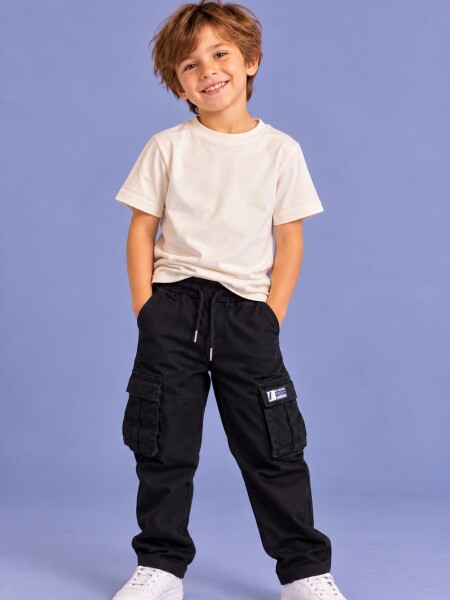 PANTALON N.SAILS 2316 CARGO NEGRO