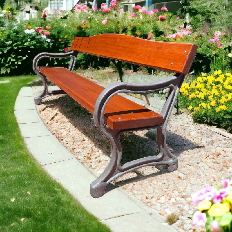 Banco De Plaza Fundición Y Madera Banco De Plaza Fundición Y Madera