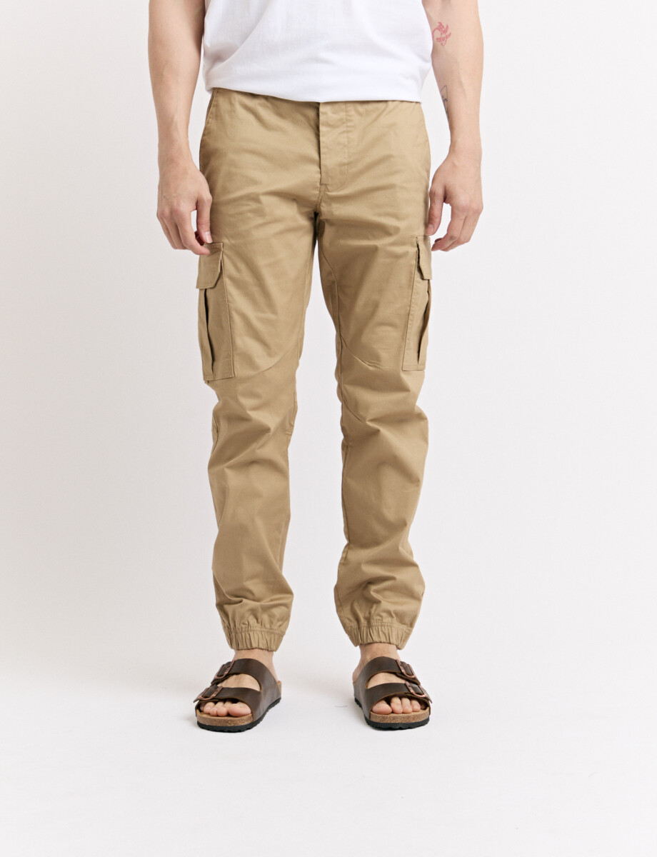080557 PANTALON HARRINGTON LABEL Beige