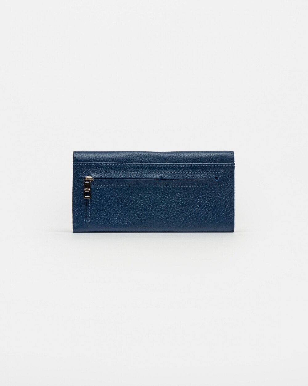 Billetera Mia En Cuero Graneado Azul