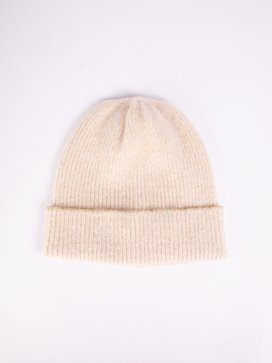 GORRO LUREX BIS - Crudo 