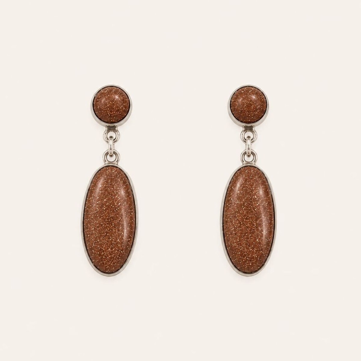 Caravanas Gold Stone - Plata 925 