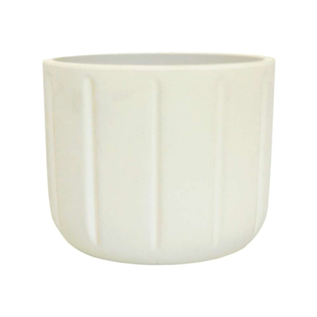 MACETA SPELLO PILASTRI 15X15CM - BLANCA 