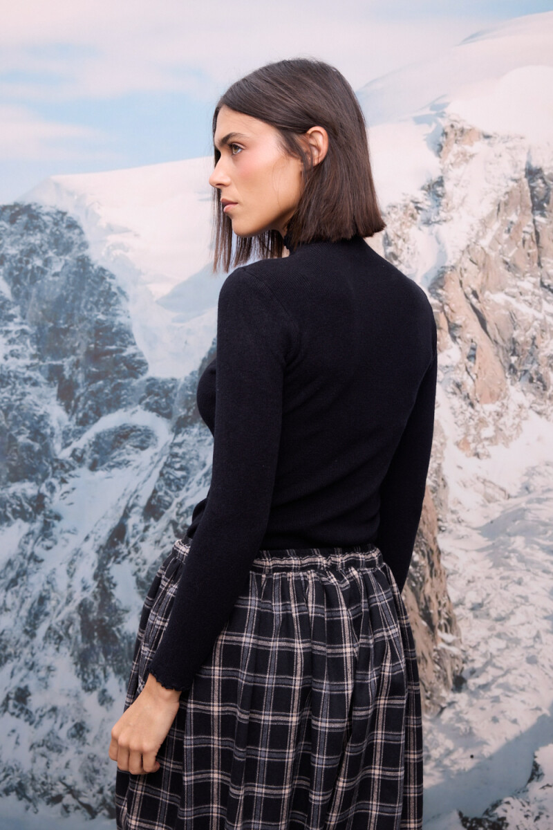 Polera Rulotte Negro