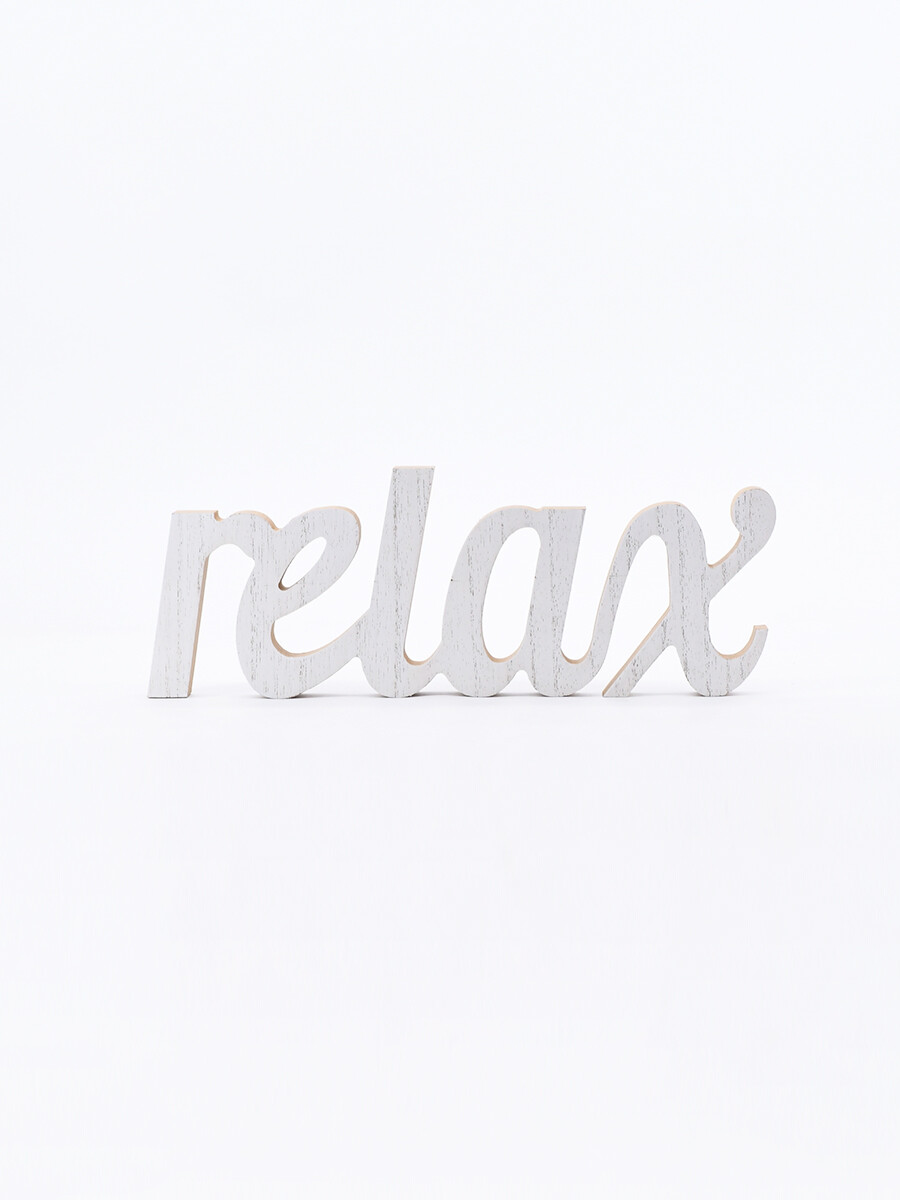CARTEL RELAX - BLANCO 