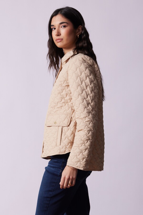 Campera Capitoneada BEIGE