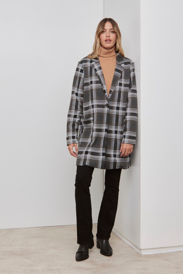 Blazer Oversize Cuadrille GRIS/MULTI