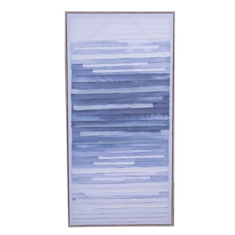 CUADRO 60X120CM PAPEL AZUL FADE I