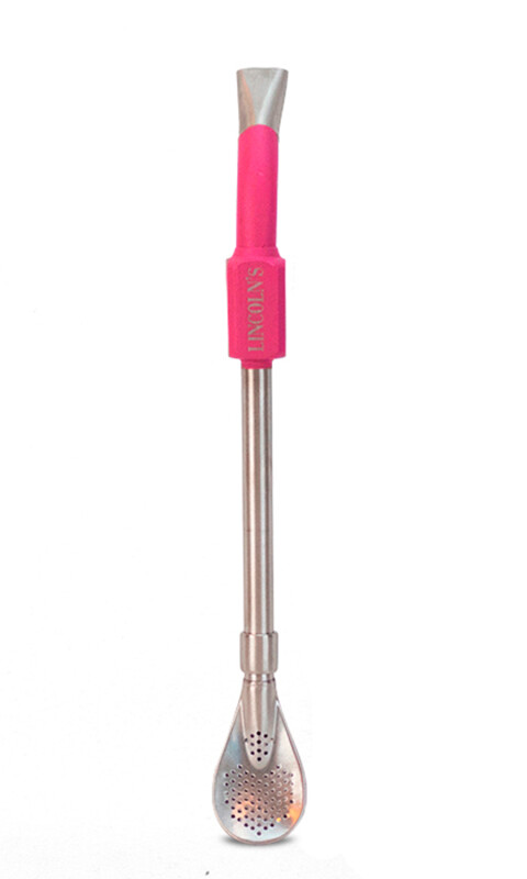 BOMBILLA GALACTIC ACERO INOXIDABLE ROSA PURPURA