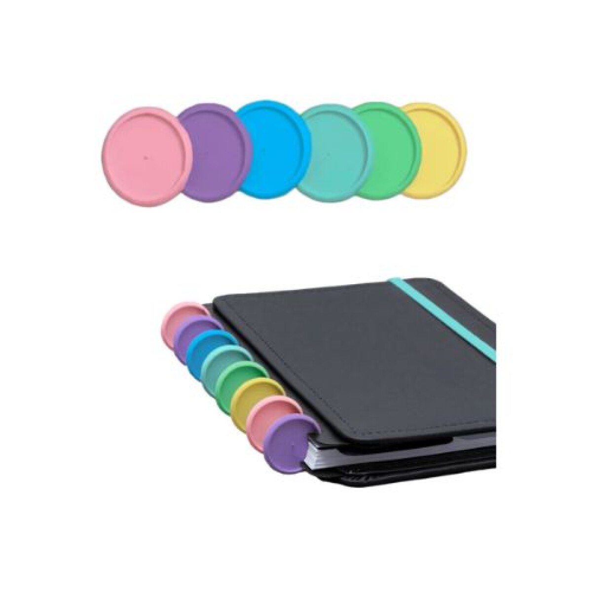 Discos + Elasticos Para Cuadernos Inteligentes 