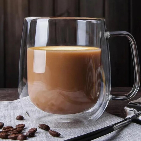 Taza de Vidrio Té Café Doble de Pared 250ML 001