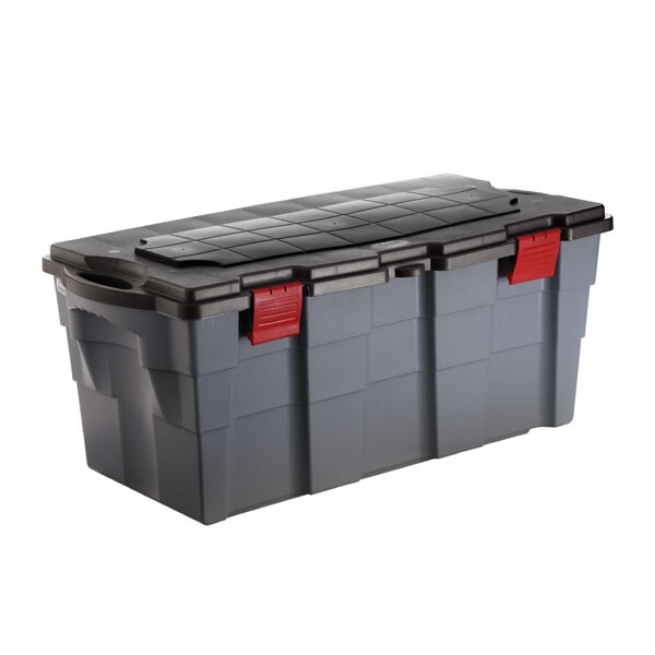 BAUL 100 LTS. GRIS/NEGRO 94X45X40 (505) CM. GRIS