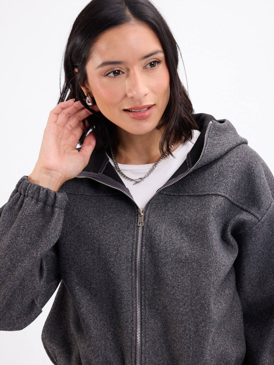 Campera paño Rocio - gris oscuro 
