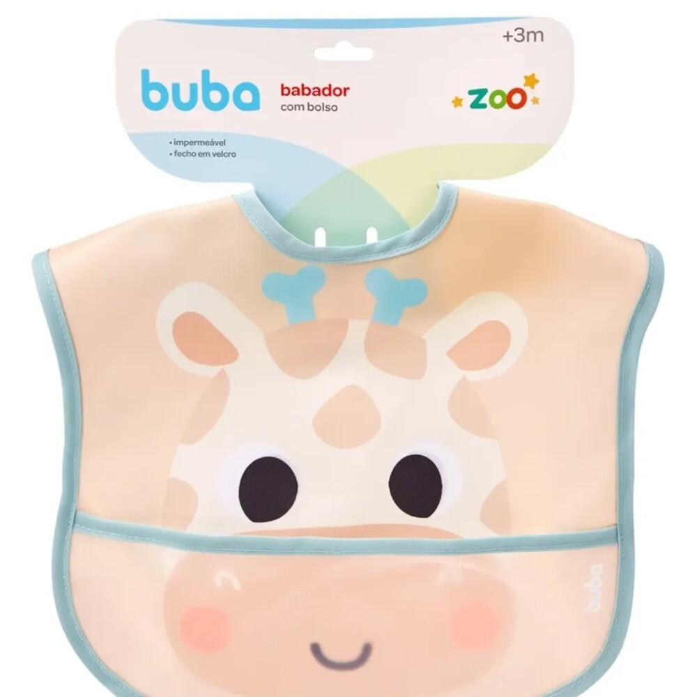 Babero alimentacion BUBA personajes jirafa pastel