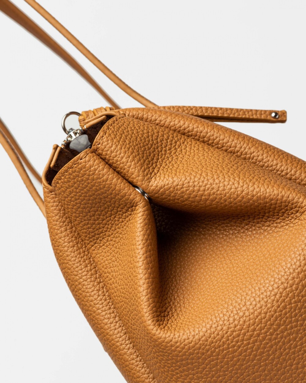 Bolso Sign en efecto cuero Cuoio