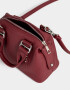 Bowling Noche Cartera Bowling Con Tachas - Rojo Burdeaux