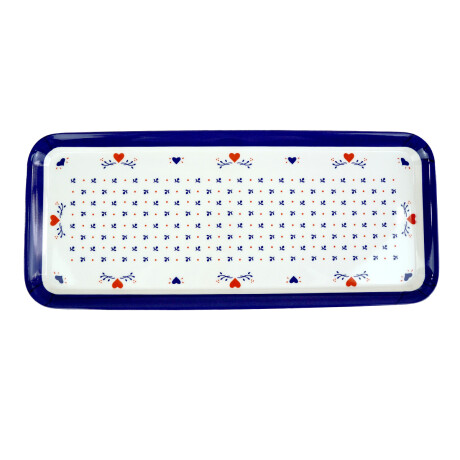 BANDEJA RECTANGULAR MELAMINA LINEA CORAZON 38X16X1.9CM 220GR BANDEJA RECTANGULAR MELAMINA LINEA CORAZON 38X16X1.9CM 220GR