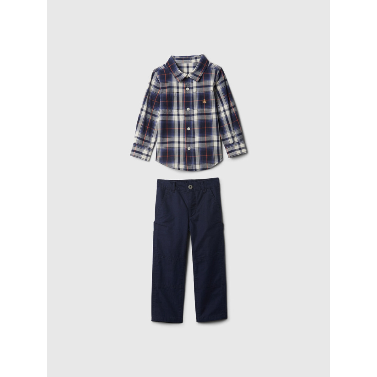 LS POPLIN PANT SET FA24 - NAVY UNIFORM 