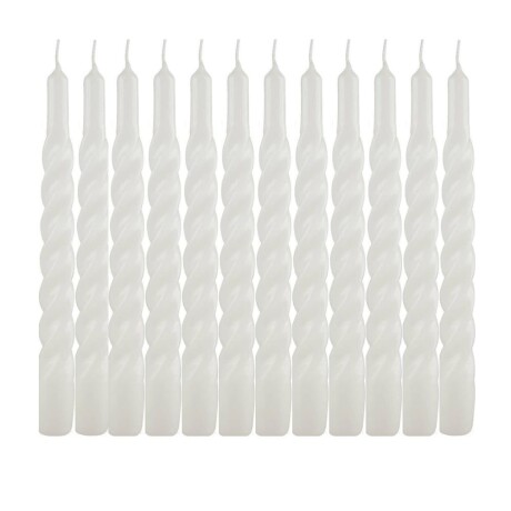 VELA TORNEADA LISA X12 Blanco